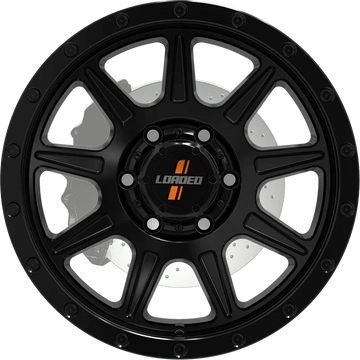 Loaded Gunbarrel Wheels in Satin Black